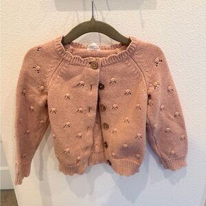 Jamie Kay Dusty Rose Bobble Knit Cardigan
